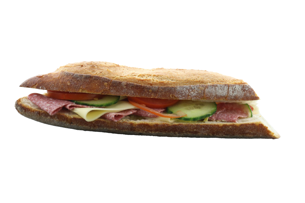 Sandwich Pain Blanc : Salami - Fromage